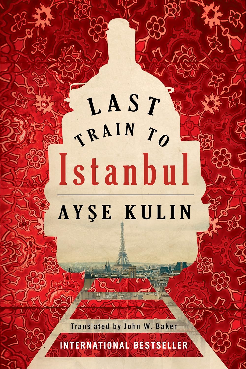 Book cover of 'Last Train to Istanbul' by Ayçe Kulin with a red floral pattern. Bookish Wonderland serves readers across Bangladesh with English books, making it simple to get online through fast delivery options in Dhaka and durable stitched-and-glue binding.