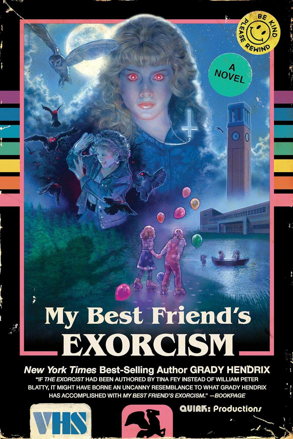 Book cover of 'My Best Friend's Exorcism' with a VHS-style design. Bookish Wonderland provides a convenient way for readers across Bangladesh to purchase books for study and leisure with online ordering with home delivery and premium eye-soothing cream paper.