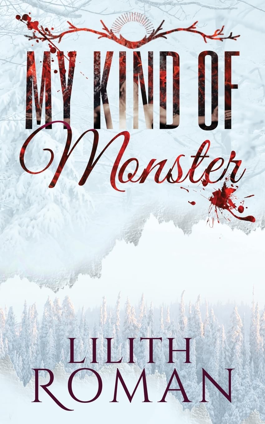 Book cover of 'My Kind of Monster' by Lilith Roman with a snowy landscape and deer antlers design. Online shoppers across Bangladesh can discover printed English books at Bookish Wonderland with fast delivery options in Dhaka and editions featuring clear print with strong binding.