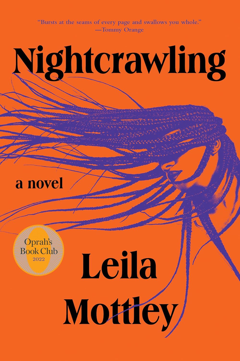 Book cover of 'Nightcrawling' by Leila Mottley with an orange background and blue insect illustration. Bookish Wonderland supports book lovers throughout Bangladesh who want to buy durable printed books, offering customer-friendly ordering and delivery plus high-quality stitched and glue binding.