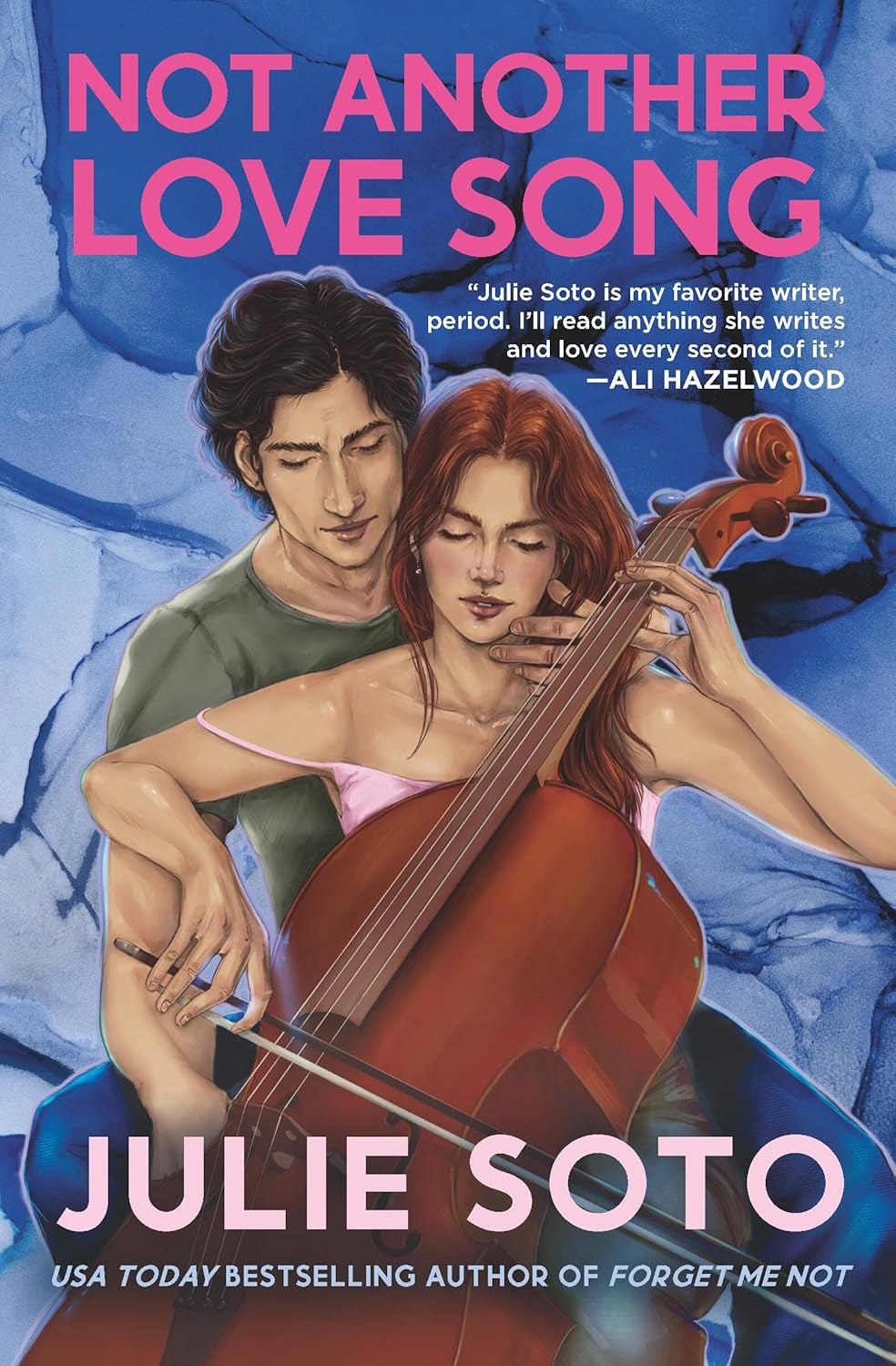Book cover of 'Not Another Love Song' by Julie Soto featuring an illustration of a man and woman playing a cello. Bookish Wonderland helps readers across Bangladesh shop for books for everyday reading online with Cash on Delivery across Bangladesh and a focus on premium eye-soothing cream paper.