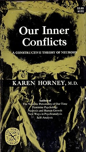 Book cover of 'Our Inner Conflicts' by Karen Horney with a black and yellow design. Book buyers throughout Bangladesh can find durable printed books from Bookish Wonderland, combining nationwide delivery with sharp text and durable binding.