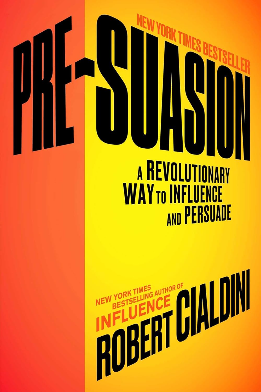 Book cover of 'Pre-Suasion' by Robert Cialdini with a gradient background. For customers across Bangladesh, Bookish Wonderland makes it easier to purchase printed English books through delivery inside and outside Dhaka and durable stitched-and-glue binding.
