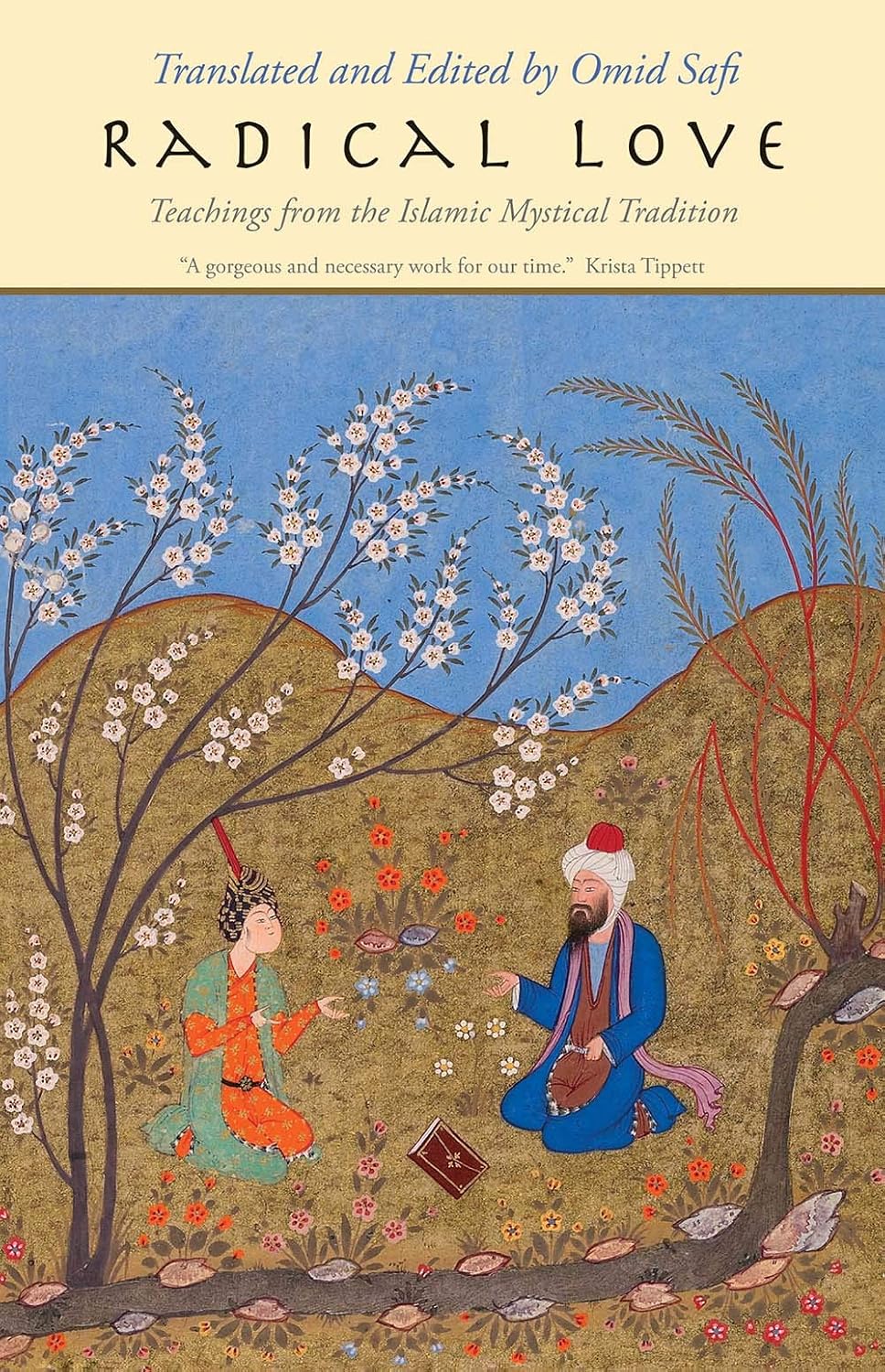 Book cover of 'Radical Love' with two people in a garden and floral elements. For online book buying throughout Bangladesh, Bookish Wonderland lets readers buy reader-friendly printed books with delivery inside and outside Dhaka and attention to sharp text and durable binding.