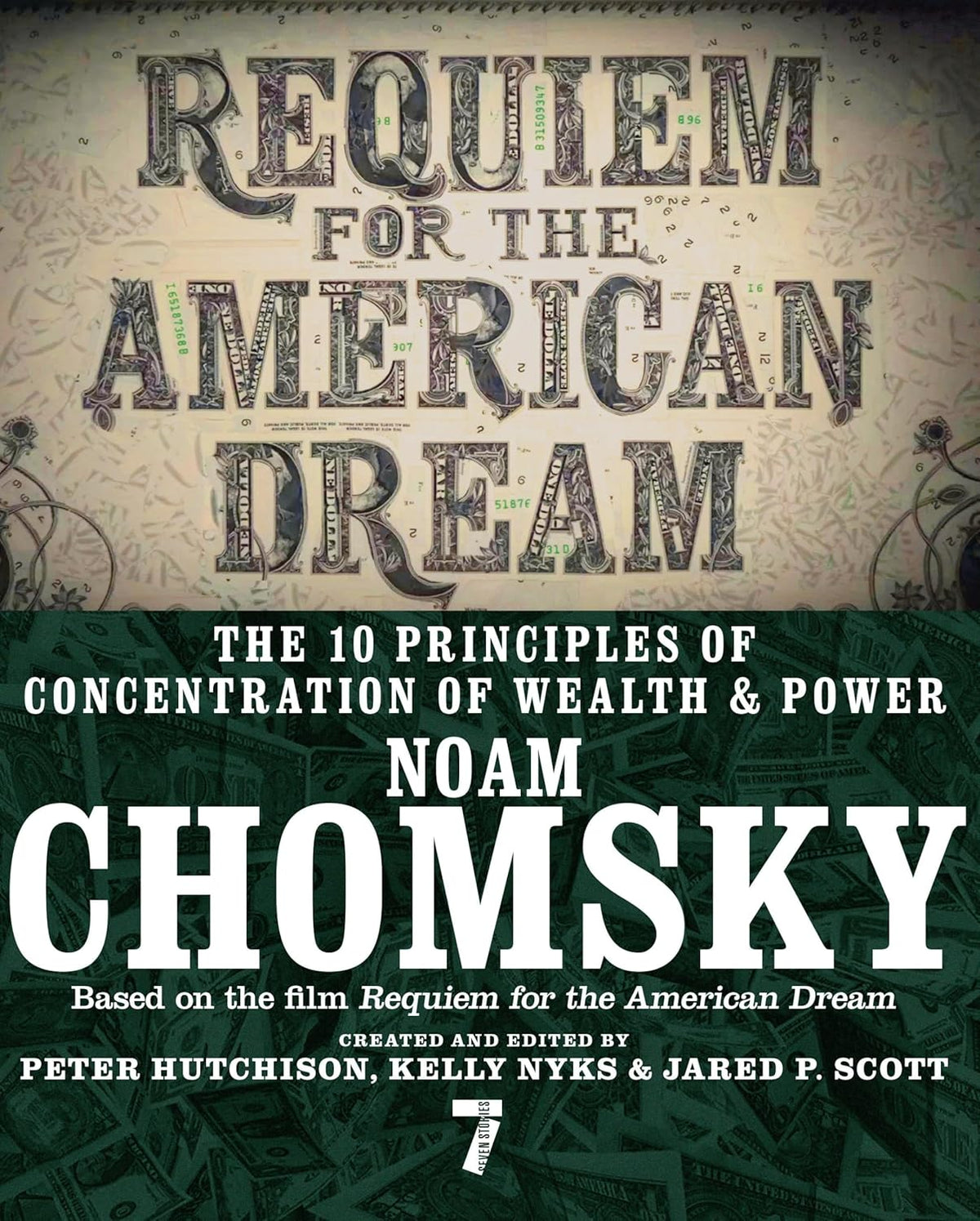 Book cover of 'Requiem for the American Dream' by Noam Chomsky with text and design elements. For customers across Bangladesh, Bookish Wonderland makes it easier to get durable printed books through convenient delivery across Bangladesh and durable stitched-and-glue binding.