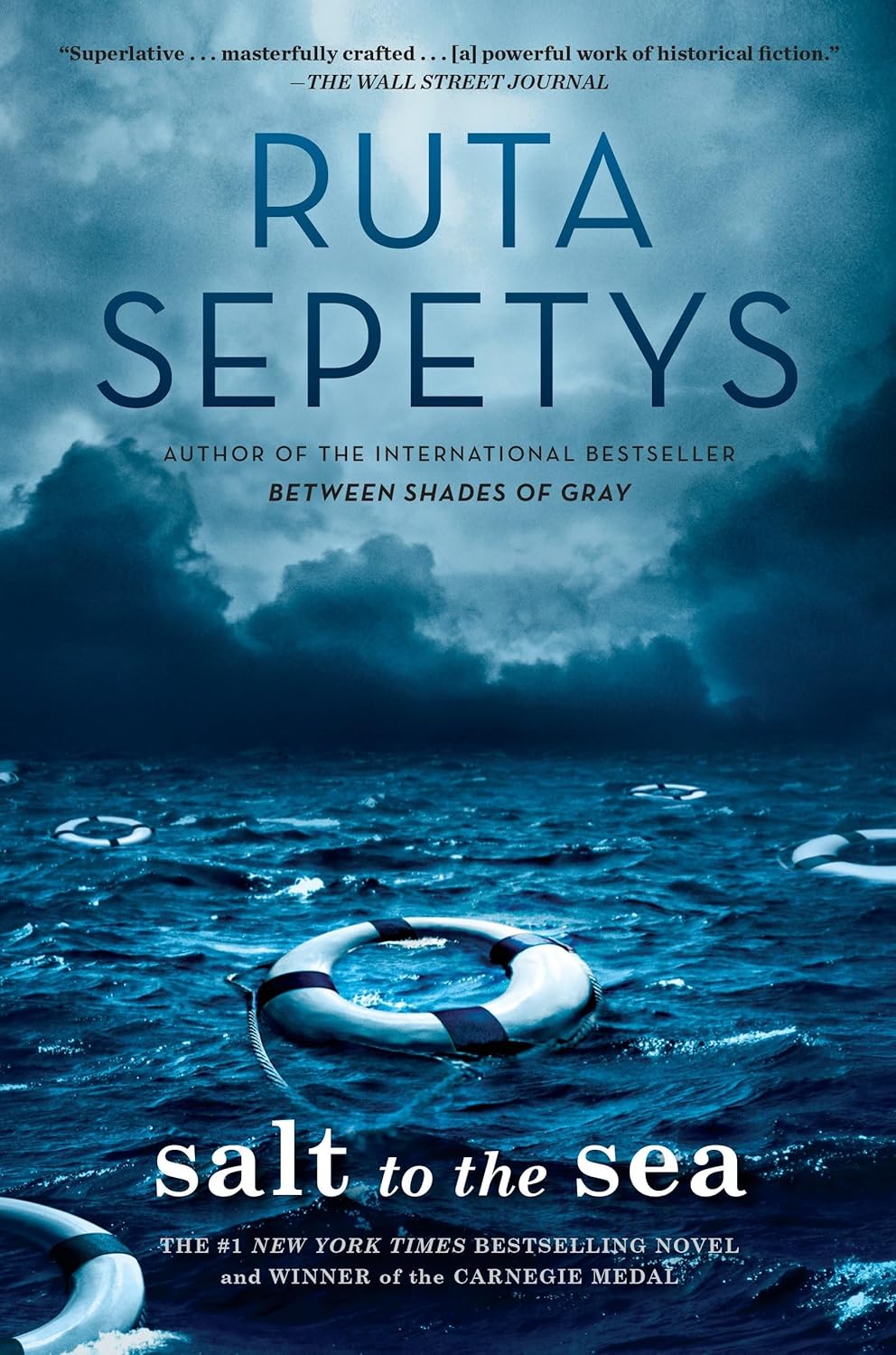 Book cover of 'Salt to the Sea' by Ruta Sepetys with a dramatic ocean scene. Bookish Wonderland supports book lovers across Bangladesh who want to find printed English books, offering urgent delivery options in Dhaka plus sharp text and durable binding.