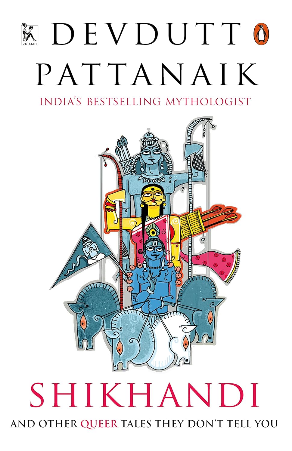 Book cover of 'Shikhandi' by Devdutt Pattanaik with colorful illustrations and title text. Book buyers across Bangladesh can discover books for study and leisure from Bookish Wonderland, combining convenient delivery across Bangladesh with sharp text and durable binding.