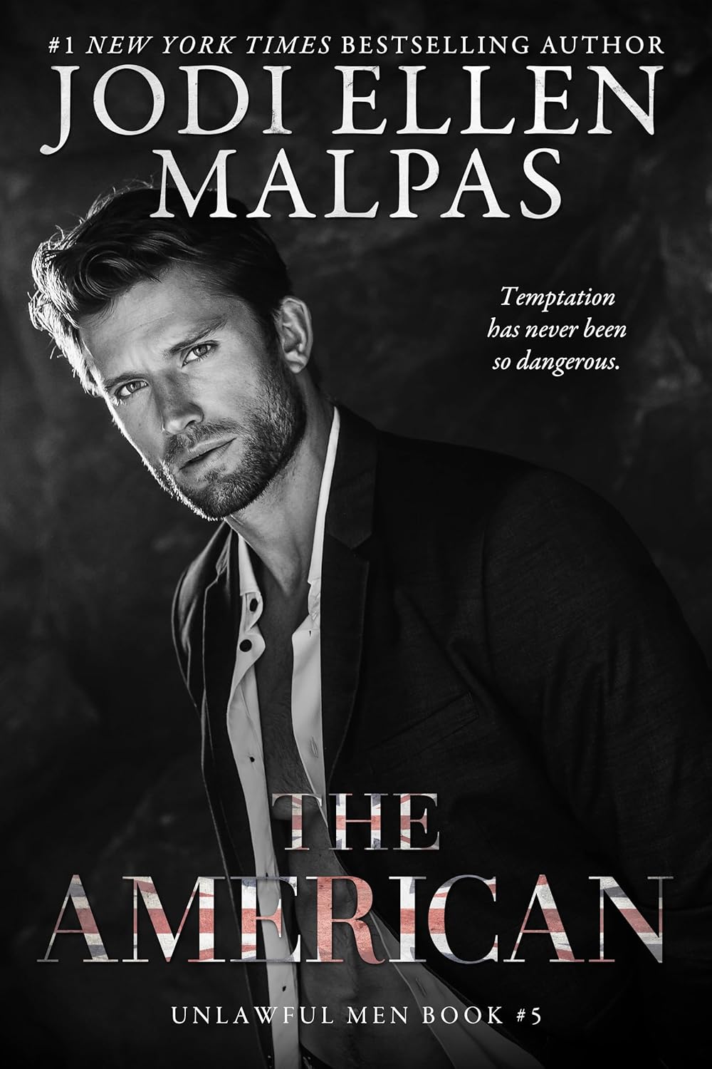 Book cover of 'The American' by Jodi Ellen Malpas featuring a man in a suit. Book buyers across Bangladesh can choose English books from Bookish Wonderland, combining nationwide delivery with comfortable cream paper and clear printing.