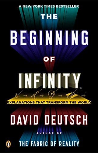 Book cover of 'The Beginning of Infinity' by David Deutsch with a futuristic design. Bookish Wonderland provides a convenient way for readers across Bangladesh to shop for durable printed books with urgent delivery options in Dhaka and reader-friendly cream paper.