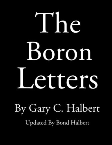 Book cover of 'The Boron Letters' by Gary C. Halbert with a black background and white text. Online shoppers throughout Bangladesh can order books for everyday reading at Bookish Wonderland with online ordering with home delivery and editions featuring reader-friendly cream paper.