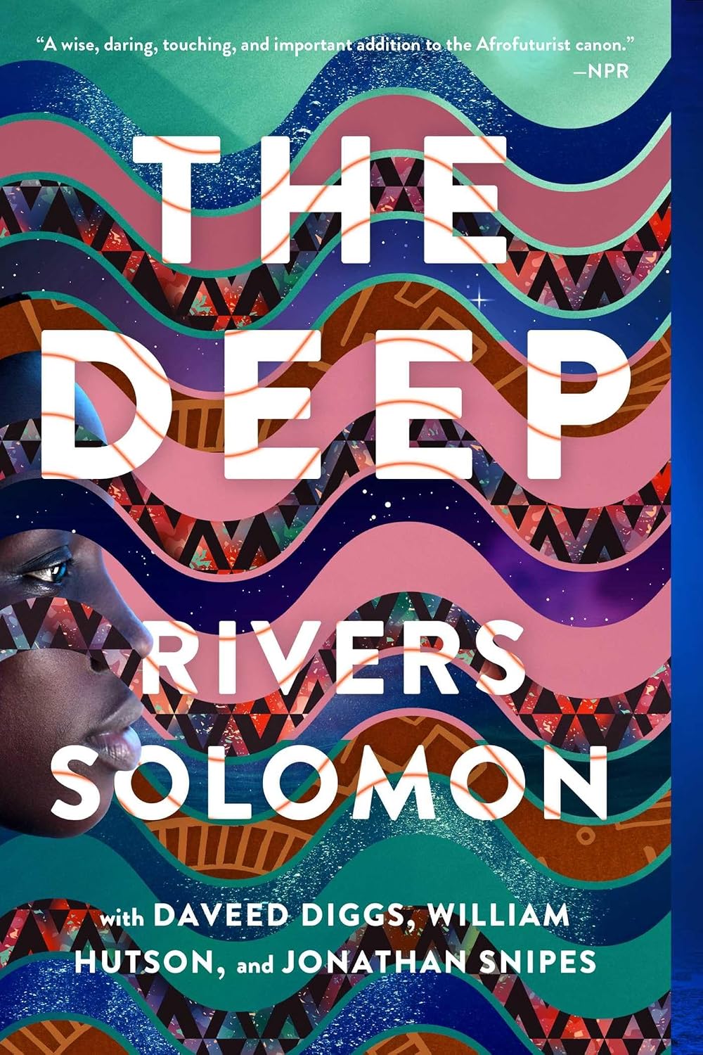 Book cover for 'The Deep Rivers Solomon' featuring bold white title text over a colorful abstract wavy pattern in teal, pink, purple, orange, and black, with a partial face illustration at lower left and author names at the bottom. For customers across Bangladesh, Bookish Wonderland makes it easier to discover English books through delivery inside and outside Dhaka and sharp text and durable binding.