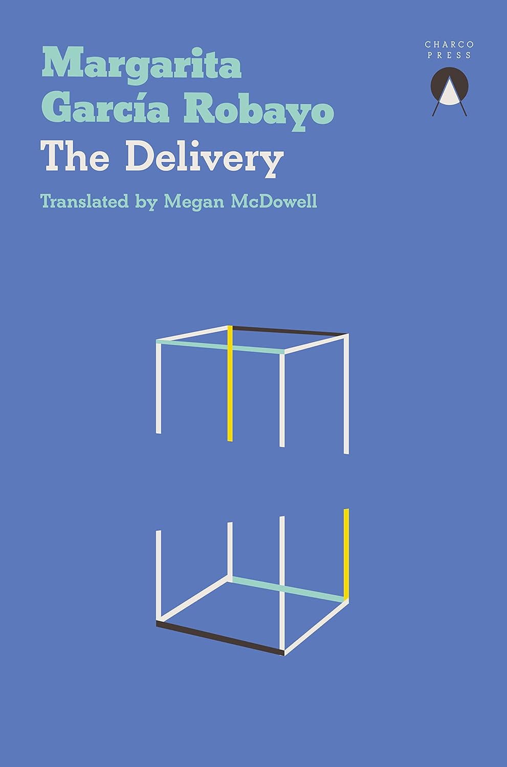 Book cover of 'The Delivery' by Margarita Garcia Robayo with a blue background and minimalistic design. For online book buying across Bangladesh, Bookish Wonderland lets readers choose premium-quality books with convenient delivery across Bangladesh and attention to clear print with strong binding.