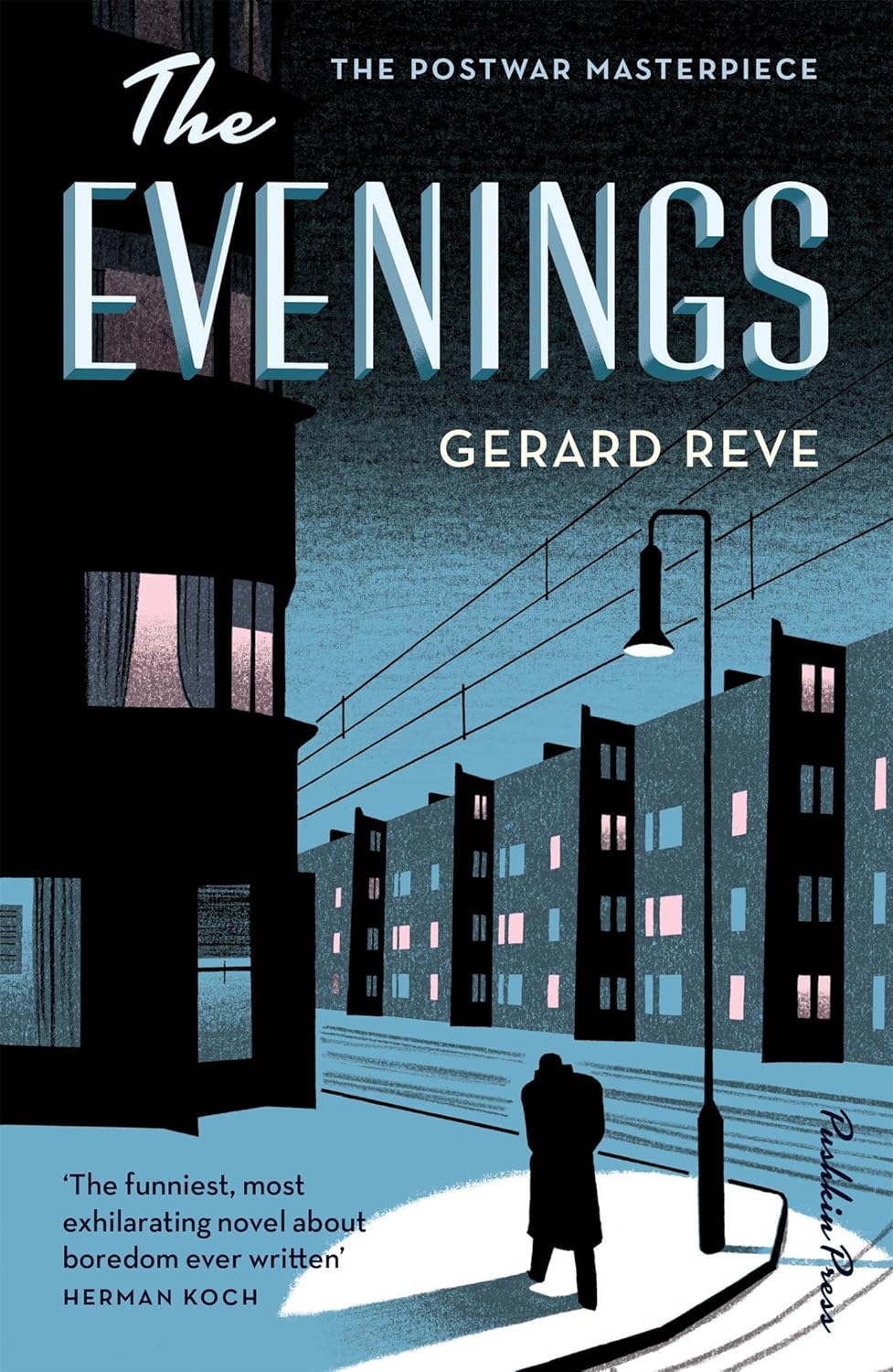 Book cover of 'The Evenings' by Gerard Reve with a cityscape at night.Bookish Wonderland supports book lovers across Bangladesh who want to shop for quality English books, offering Cash on Delivery across Bangladesh plus reader-friendly cream paper.