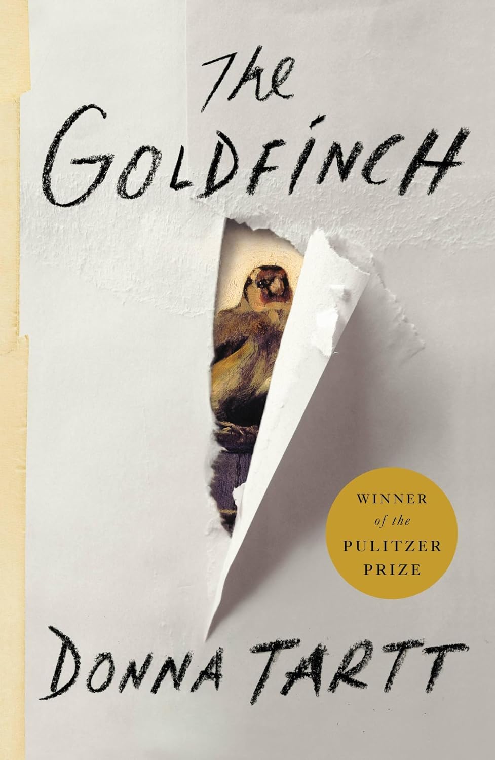 Book cover of 'The Goldfinch' by Donna Tartt with a goldfinch illustration. For online book buying across Bangladesh, Bookish Wonderland lets readers find premium-quality books with customer-friendly ordering and delivery and attention to crystal-clear print.