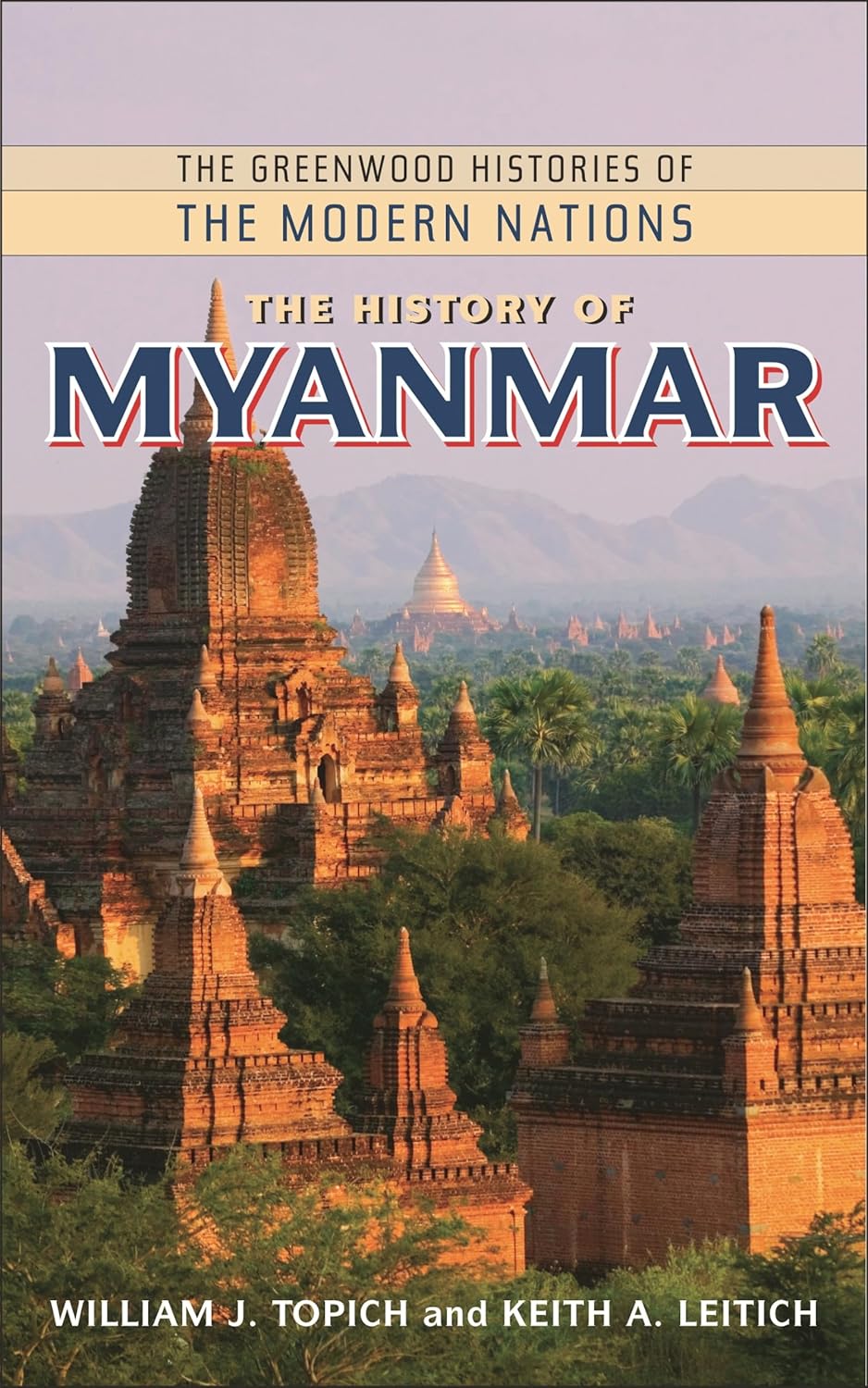 Book cover of 'The History of Myanmar' with temples in the background.Customers seeking printed English books across Bangladesh can find them through Bookish Wonderland, supported by fast delivery options in Dhaka and durable stitched-and-glue binding.