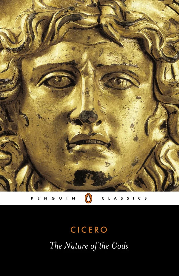 Book cover of 'The Nature of the Gods' by Cicero with a gold face design. Bookish Wonderland provides a convenient way for readers throughout Bangladesh to order printed English books with nationwide delivery and premium eye-soothing cream paper.