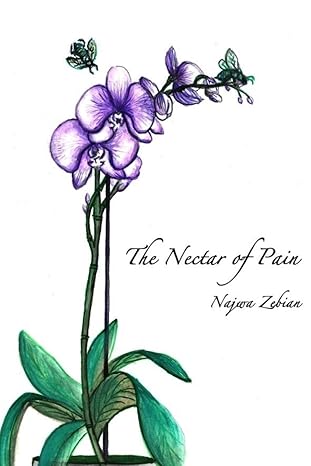 Illustration of a purple flower with green leaves and butterflies on a white background, featuring the text 'The Nectar of Pain' by Najwa Zebian. Bookish Wonderland provides a convenient way for readers throughout Bangladesh to order books for study and leisure with Cash on Delivery across Bangladesh and sharp text and durable binding.