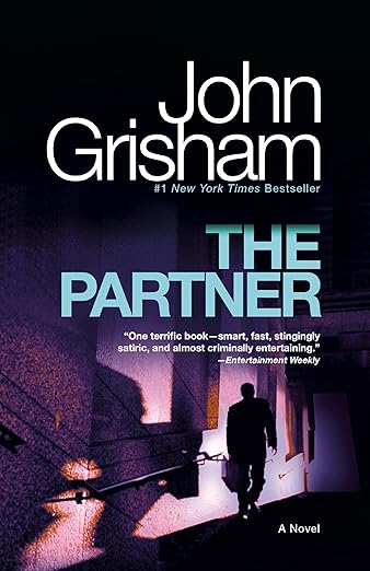 Book cover of 'The Partner' by John Grisham with a silhouette of a person walking away. Bookish Wonderland helps readers across Bangladesh choose durable printed books online with nationwide delivery and a focus on premium eye-soothing cream paper.