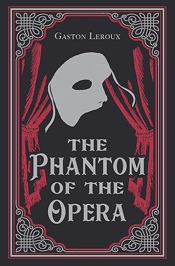 Book cover of 'The Phantom of the Opera' by Gaston Leroux with a mask and red curtain design.Bookish Wonderland serves readers across Bangladesh with durable printed books, making it simple to find online through customer-friendly ordering and delivery and durable stitched-and-glue binding.