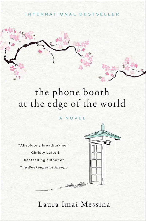 Book cover of 'The Phone Booth at the Edge of the World' with cherry blossoms and a phone booth illustration.Bookish Wonderland serves readers across Bangladesh with English books, making it simple to discover online through Cash on Delivery across Bangladesh and premium eye-soothing cream paper.