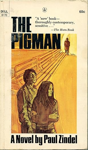 Book cover of 'The Pigman' by Paul Zindel with two people standing on a bridge.Bookish Wonderland helps readers across Bangladesh discover quality English books online with delivery inside and outside Dhaka and a focus on reader-friendly cream paper.