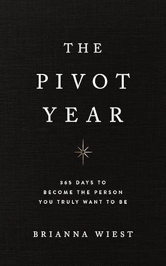 Book cover of 'The Pivot Year' by Brianna Wiest on a black background.Bookish Wonderland helps readers across Bangladesh choose printed English books online with urgent delivery options in Dhaka and a focus on durable stitched-and-glue binding.