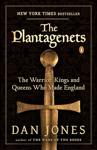 Book cover of 'The Plantagenets' by Dan Jones featuring a sword on a dark background.Book buyers across Bangladesh can purchase quality English books from Bookish Wonderland, combining online ordering with home delivery with high-quality stitched and glue binding.