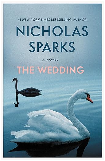 Book cover of 'The Wedding' by Nicholas Sparks featuring two swans on water. Bookish Wonderland provides a convenient way for readers across Bangladesh to purchase reader-friendly printed books with delivery inside and outside Dhaka and clear print with strong binding.