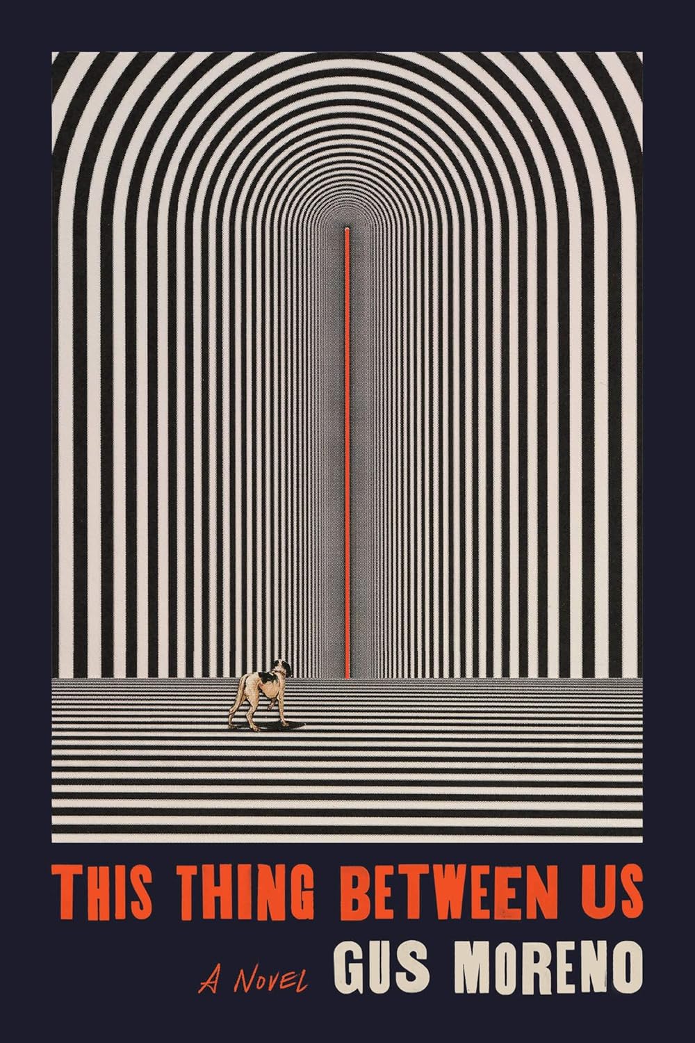 Book cover of 'This Thing Between Us' by Gus Moreno with a minimalist design at Bookish Wonderland in Dhaka.