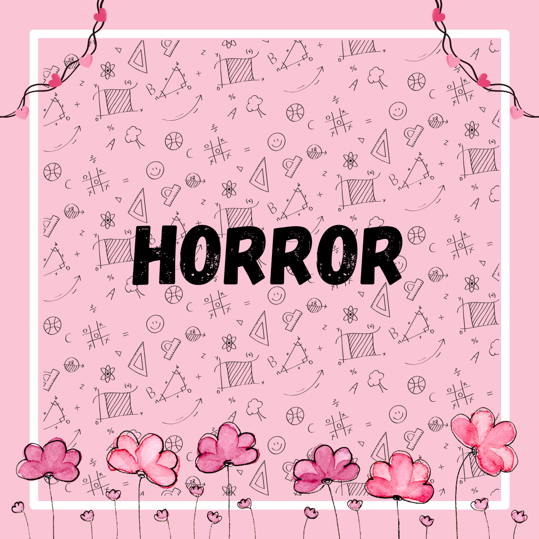 Horror books collection with dark and scary stories.