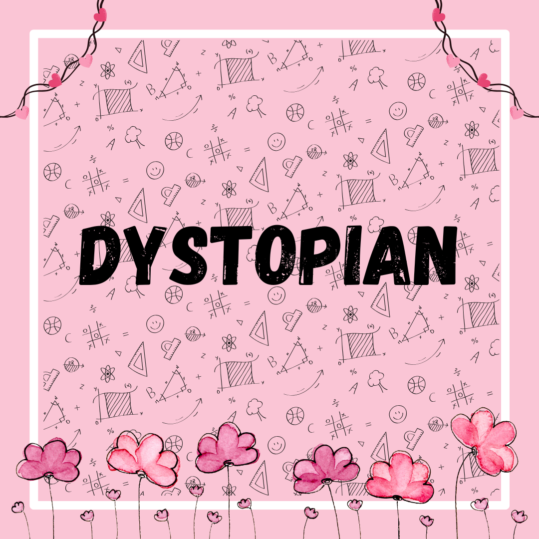 Dystopian books collection featuring dark future worlds