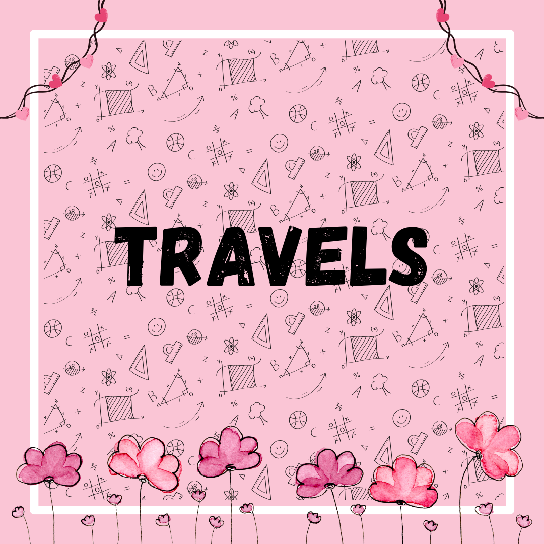 Travel books collection with guides and destinations