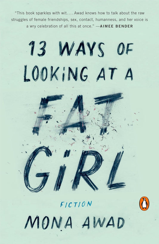 Book cover of '13 Ways of Looking at a Fat Girl' with a mirror and yellow background. Book Price in Bangladesh