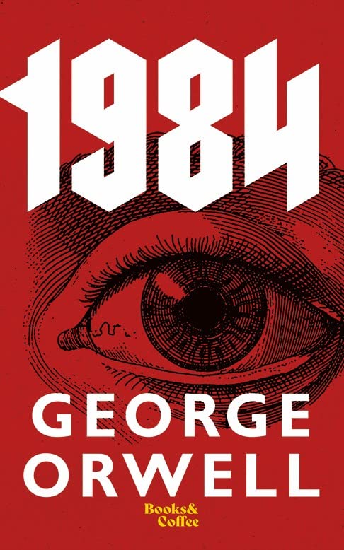 1984 by George Orwell book cover with matte finish
