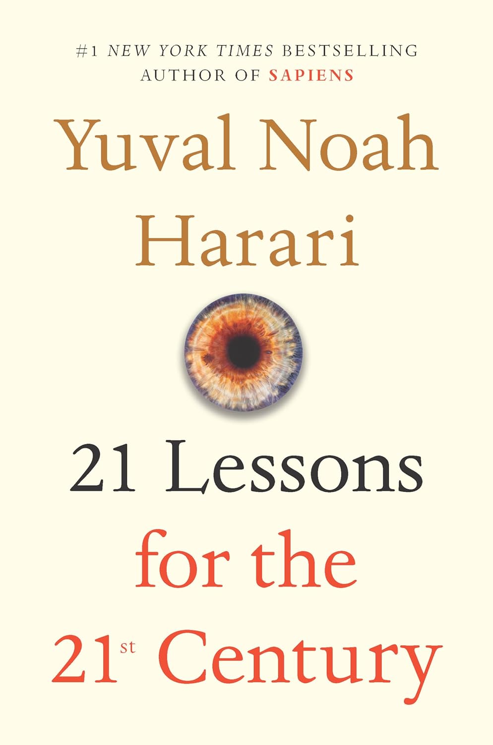 Book cover of '21 Lessons for the 21st Century' by Yuval Noah Harari with a minimalistic design. available in bangladesh