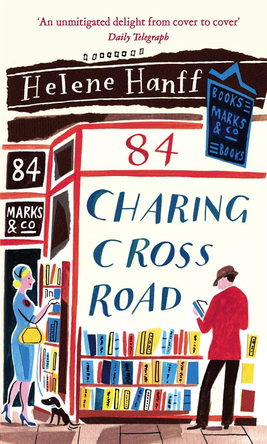 Book cover of '84 Charing Cross Road' by Helene Hanff featuring a bookstore scene. Bookish Wonderland makes international books easily accessible in Bangladesh.