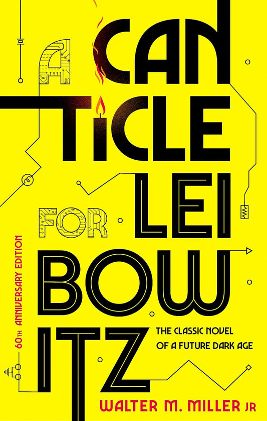 A Canticle for Leibowitz book cover by Walter M. Miller Jr., classic post-apocalyptic science fiction novel about faith and preservation of knowledge