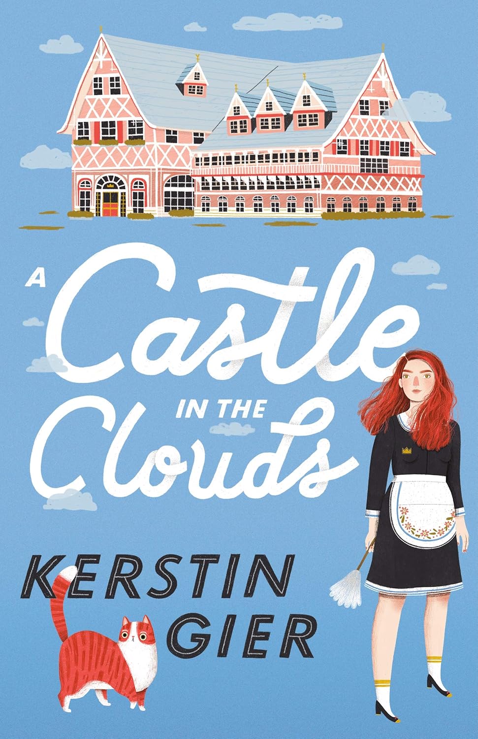 A Castle in the Clouds book cover by Kerstin Gier, young adult fantasy novel featuring magical adventure and mystery themes