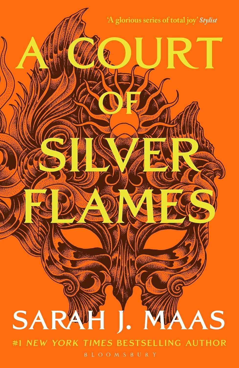 A Court of Silver Flames book cover by Sarah J. Maas featuring Nesta Archeron and Cassian in a fantasy romance adventure