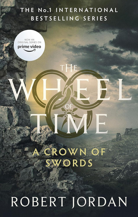 A Crown of Swords book cover by Robert Jordan, The Wheel of Time Series Book 7 epic fantasy novel with magic and adventure