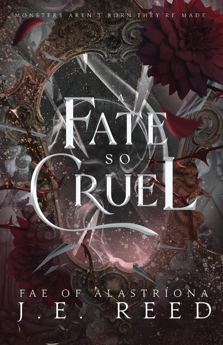 Book cover of 'Fate So Cruel' by J.E. Reed with dark floral and metallic. Book buyers across Bangladesh can discover books for study and leisure from Bookish Wonderland, combining convenient delivery across Bangladesh with sharp text and durable binding.design.