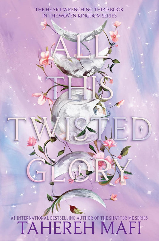 Book cover of 'All This Twisted Glory' with floral design and purple background available in bd.