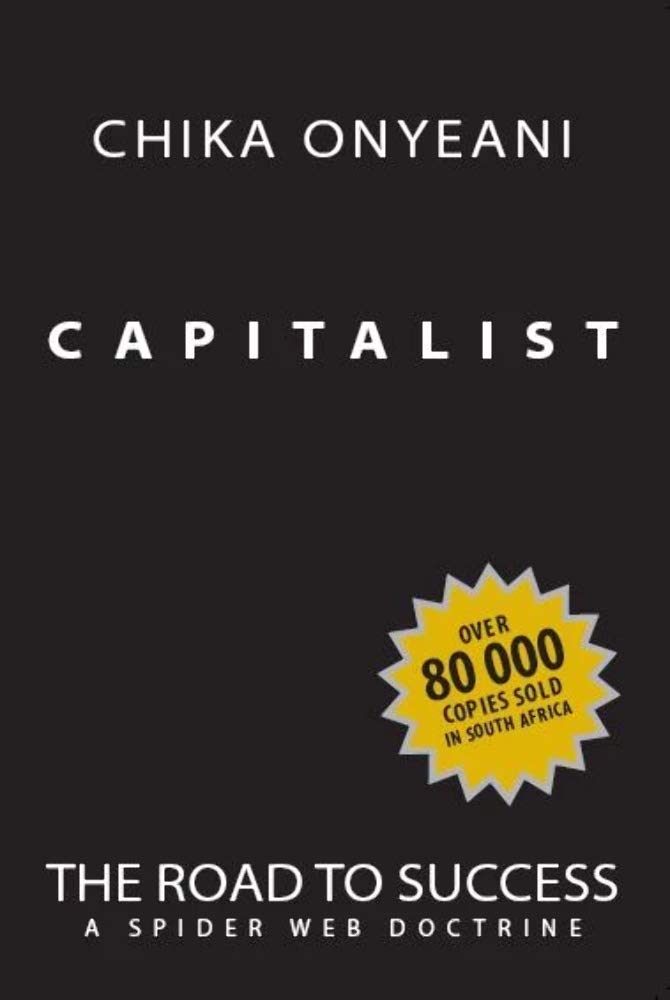 Book cover of 'Capitalist' by Chika Onyeani with a black background and yellow badge. For customers across Bangladesh, Bookish Wonderland makes it easier to order English books through urgent delivery options in Dhaka and clear print with strong binding.