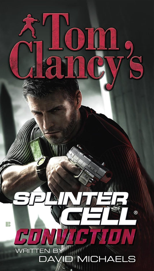 Book cover of 'Tom Clancy's Splinter Cell Conviction' featuring a character holding a gun best print quality in bangladesh