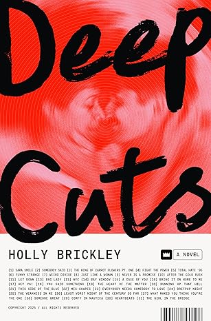 Book cover of 'Deep Cuts' by Holly Brickley with a red and black design. Bookish Wonderland serves readers throughout Bangladesh with English books, making it simple to order online through customer-friendly ordering and delivery and reader-friendly cream paper.