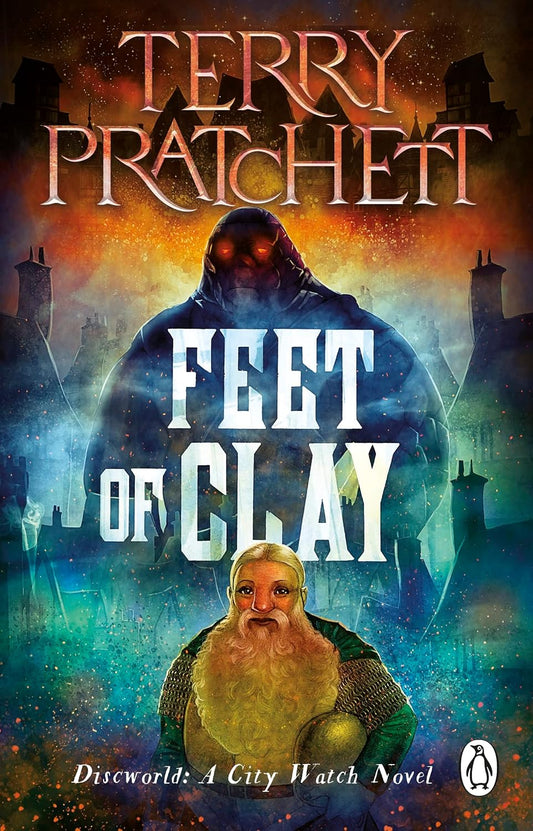 Book cover of 'Feet of Clay' by Terry Pratchett with a hooded figure and bearded character. The largest online bookshop in Bangladesh.
