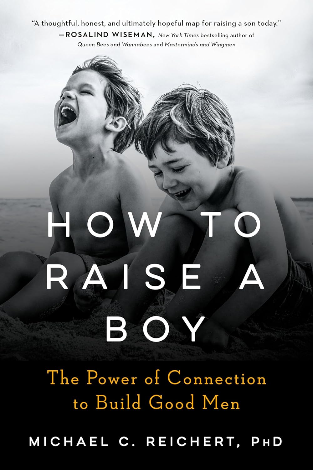 Book cover of 'How to Raise a Boy' with two children on a beach. Bookish Wonderland helps readers across Bangladesh shop for durable printed books online with fast delivery options in Dhaka and a focus on crystal-clear print.