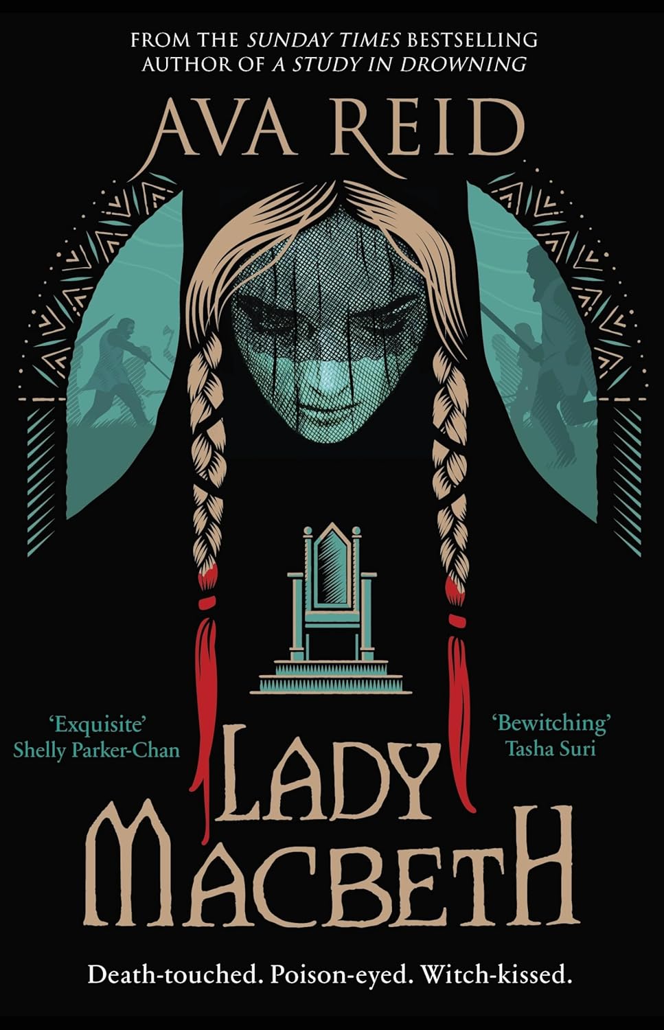 Book cover of 'Lady Macbeth' by Ava Reid with a stylized illustration of a woman with braided hair and a throne. Online shoppers throughout Bangladesh can buy books for study and leisure at Bookish Wonderland with convenient delivery across Bangladesh and editions featuring crystal-clear print.