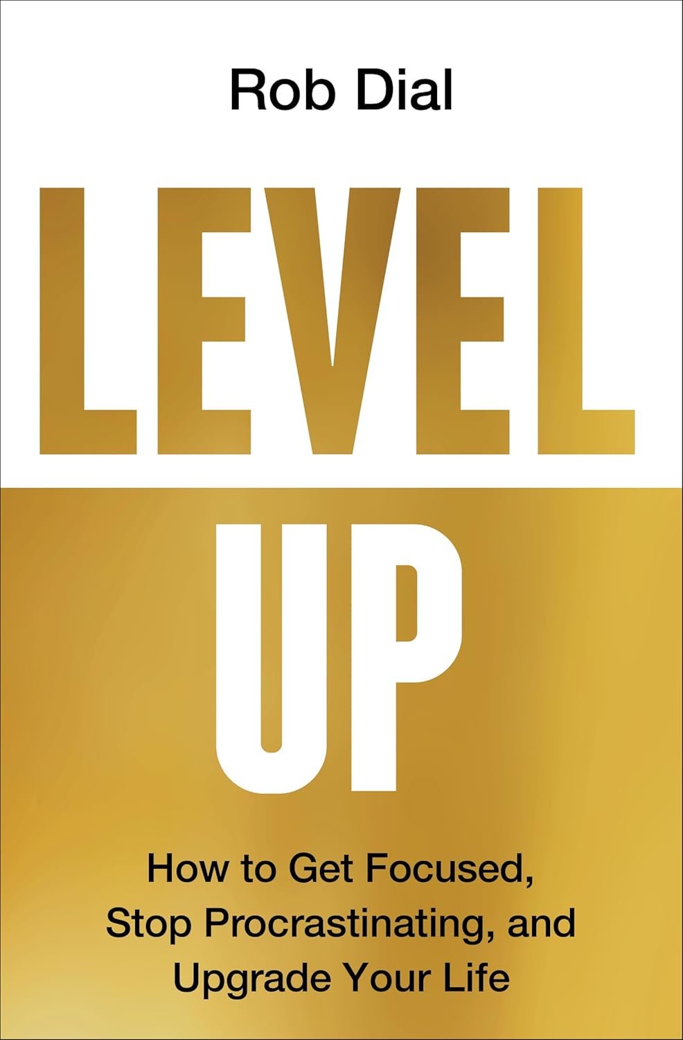 Book cover of 'Level Up' by Rob Dial with gold and white text on a white background Bookish Wonderland helps readers across Bangladesh find printed English books online with fast delivery options in Dhaka and a focus on comfortable cream paper and clear printing.