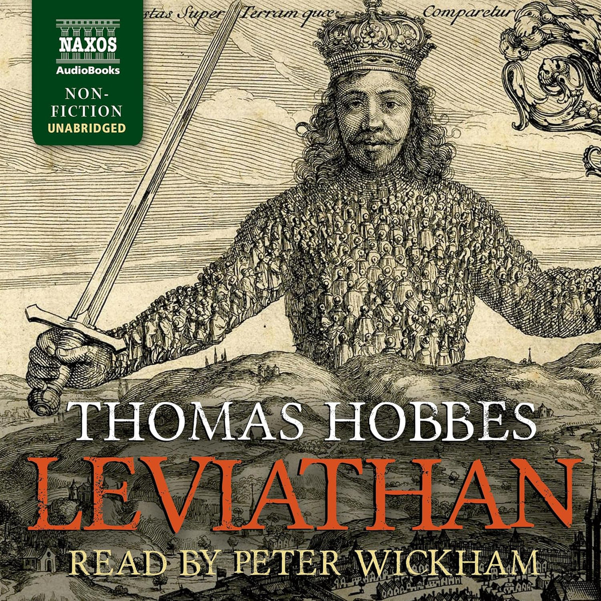 Book cover of 'Leviathan' by Thomas Hobbes with a historical illustration of a crowned figure holding a sword. Bookish Wonderland helps readers across Bangladesh buy printed English books online with Cash on Delivery across Bangladesh and a focus on durable stitched-and-glue binding.